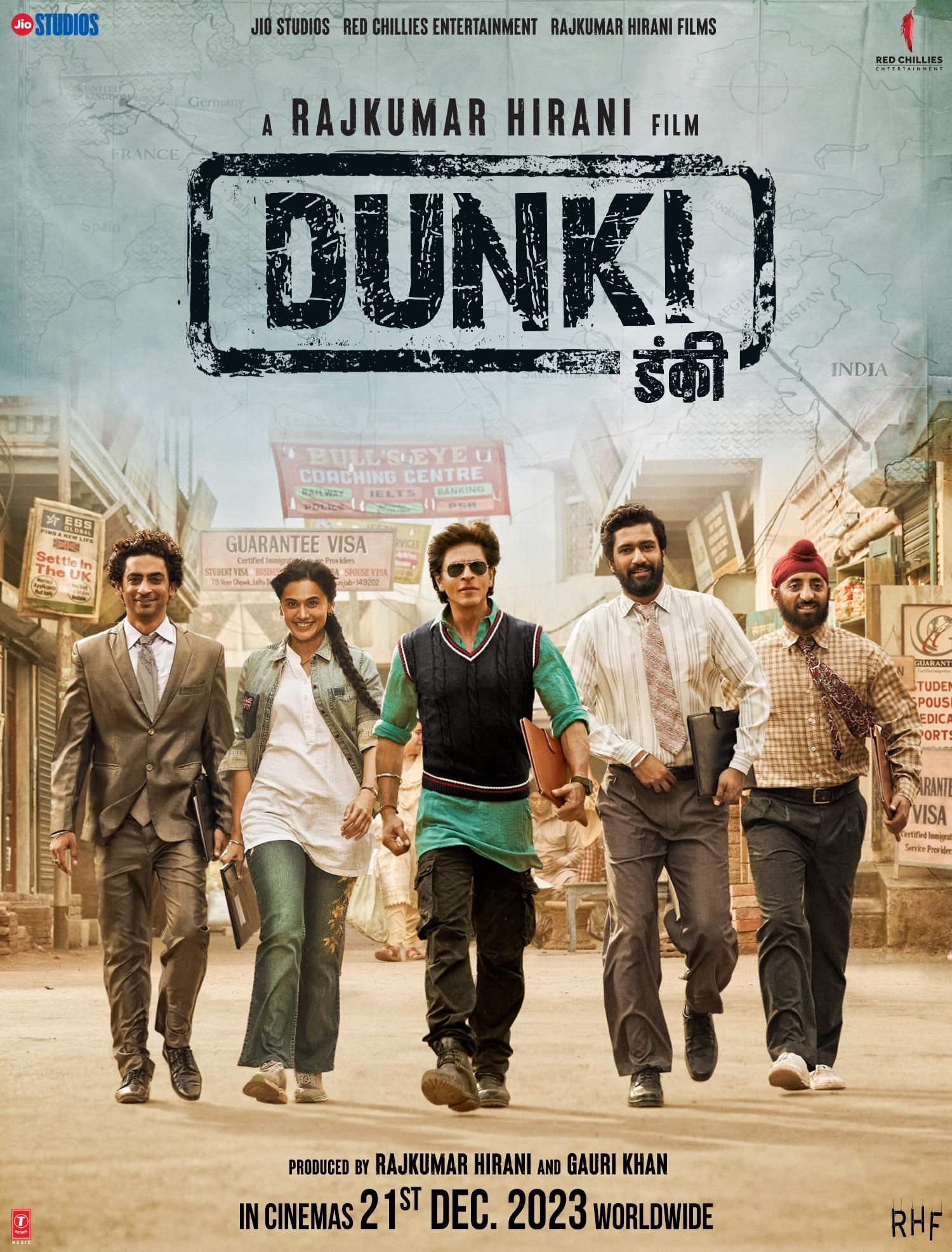 Dunki (2023) Hindi ORG HDRip NF Full Movie 720p 480p