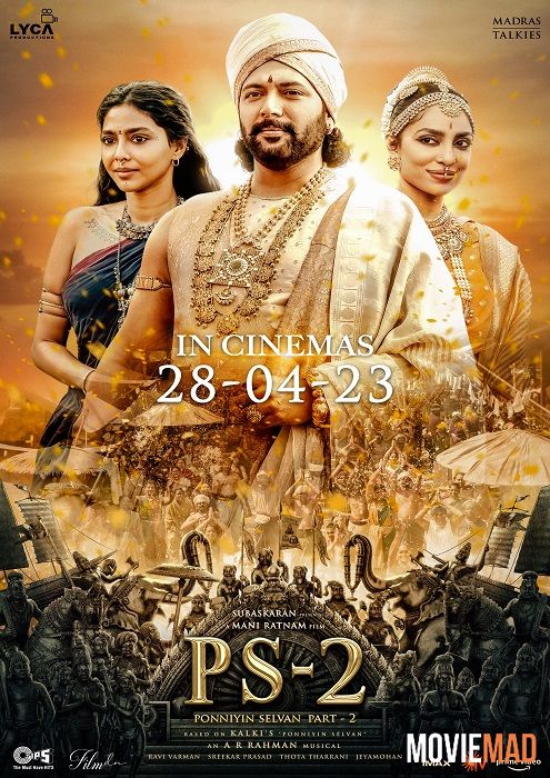 Ponniyin Selvan Part Two (2023) Hindi Dubbed ORG AMZN HDRip Full Movie 720p 480p