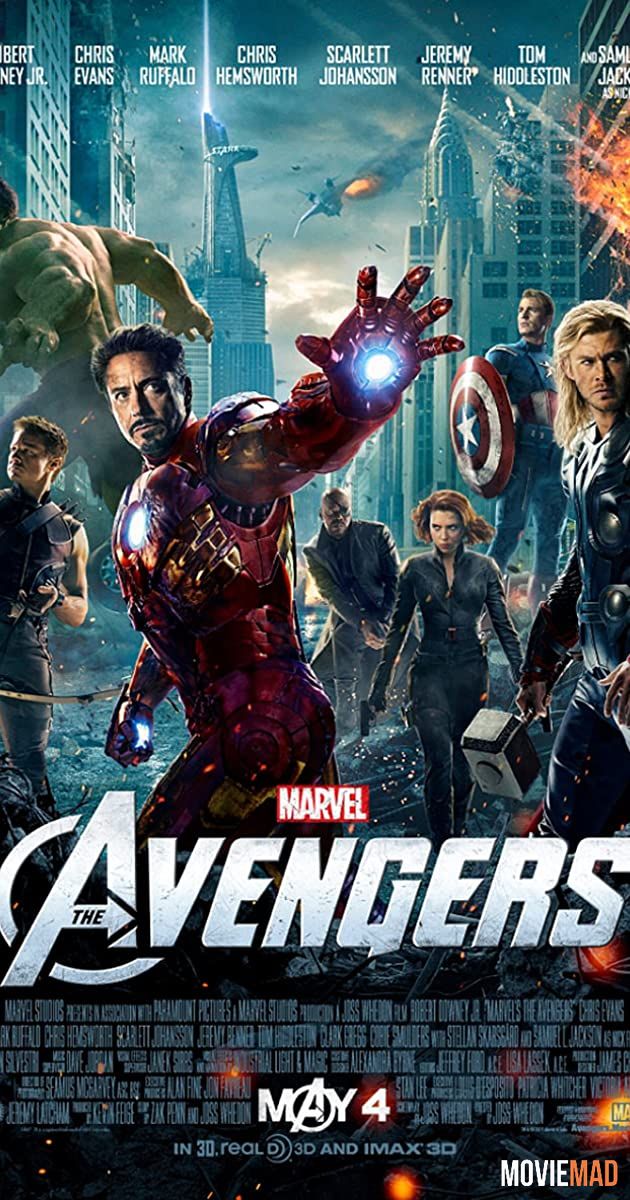 The Avengers 2012 Hindi Dubbed BluRay Full Movie 720p 480p